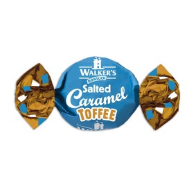 Walkers' Nonsuch Salted Caramel Toffees | with Butter & Whole Milk | Imported from the UK | Traditional British Candy | Individually Twist Wrapped Toffee | 5.29 Oz (Pack of 2)