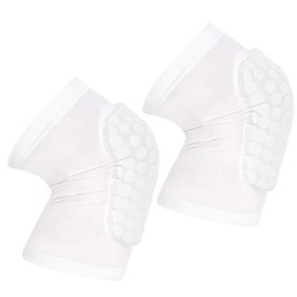 PISIQI Compression Collision Avoidance Knee Sleeve, 2 Sleeves, White, S