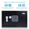 Serenelife Premium Steel Alloy Digital Safe Box - 9.1" x