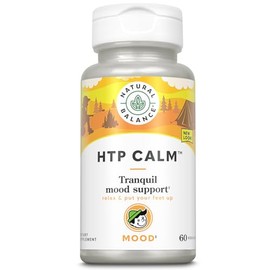 Natural Balance HTP Calm | Suplemento de hierbas ayuda a apoyar el estado de ánimo, la relajación y el estrés | Vitamina B-6, Kava Kava y Hierba de Sa