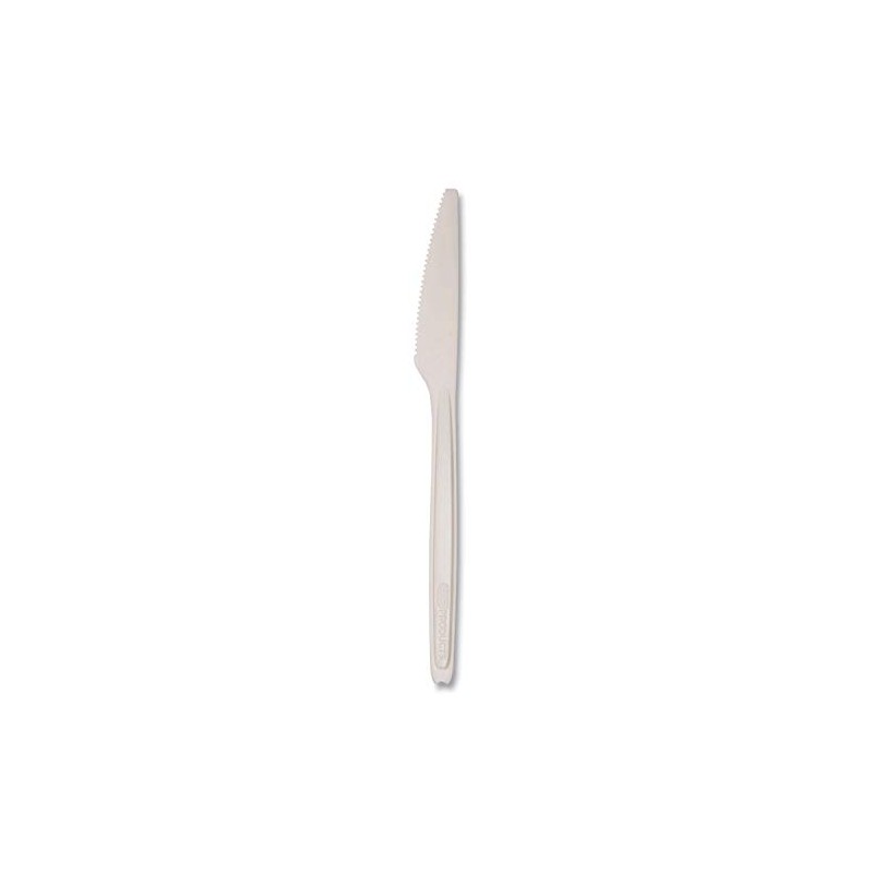 Eco-Products Cutlery for Cutlerease Dispensing System, Knife, 6", White, 960/carton