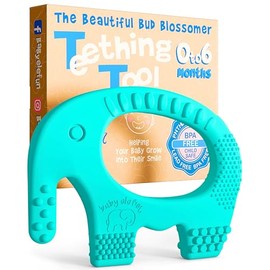 Juguetes de dentición para bebés – Juguete de silicona libre de BPA – lindo, fácil de sostener, suave y altamente eficaz – mordedores únicos mejor par