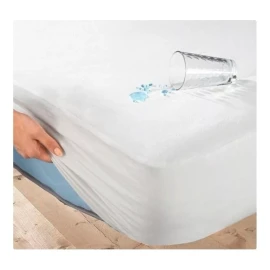 Main Protector Cubre  Colchon Matrimonial Impermeable Blanco
