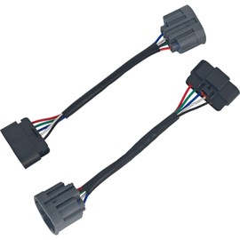 EZROAD 2X HID to Halogen Headlight Wiring Adapter Compatible with GMC Acadia 2007-2012 22938889 22938888 Headlamp Conversion Swap Harness Left Right Driver Passenger Side Denali SL SLE SLT 3.6L V6 Gas