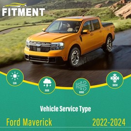 22" 21" Windshield Wiper Blades Replacement for Ford Maverick 2022 2023 2024 Premium All Weather Front Wipers Set - OEM Quality (Pack of 2)