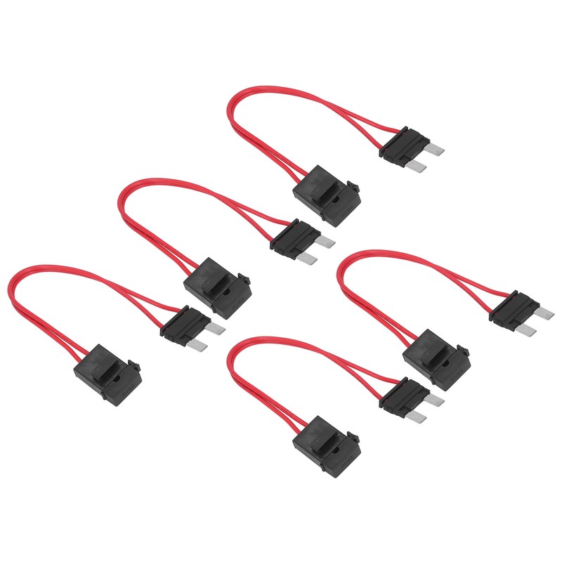 5Pcs Car Fuse Holder Connector Mini Heavy Duty Wire Extension