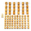 Waldfelsen® Wooden Toy Figures: 60 Blank Houses, 22 Blank Hotels