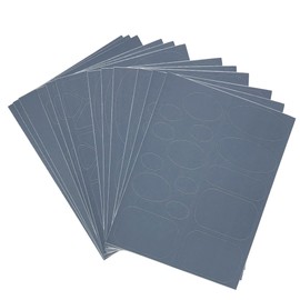 Woohome 12 Sheets Grey Nylon Repair Patches Self-Adhesive Nylon Patch Waterproof Lightweight Repair Patches for Clothing Down Jacket Repair Holes Tearing