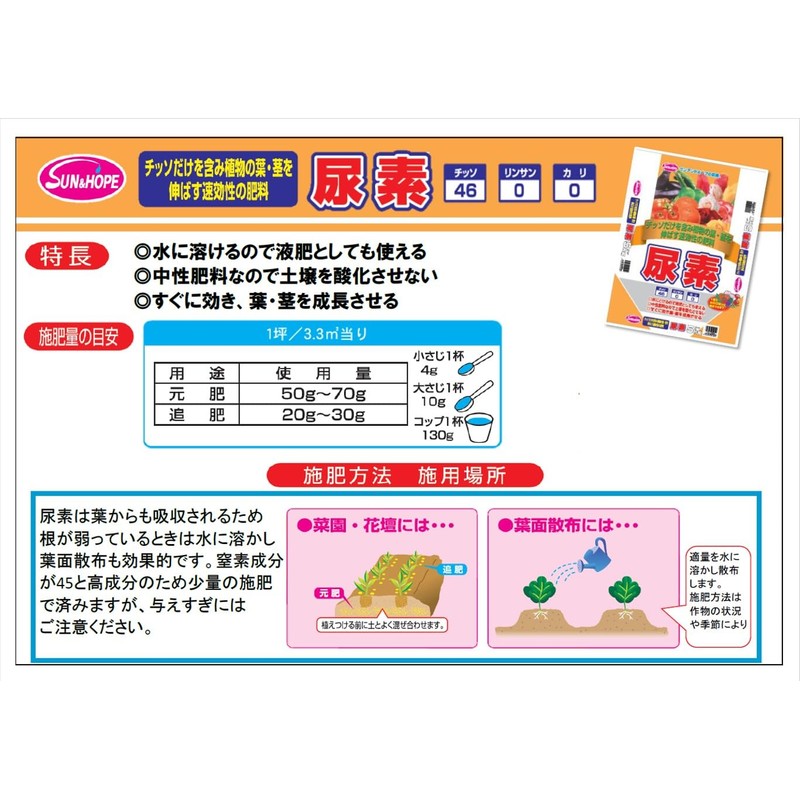 Sun and Hope Urea 17.6 oz (500 g)