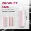 4PCS Cars Tissue Holder,Refillable & Pull-Out Car Tissues Cylinder with