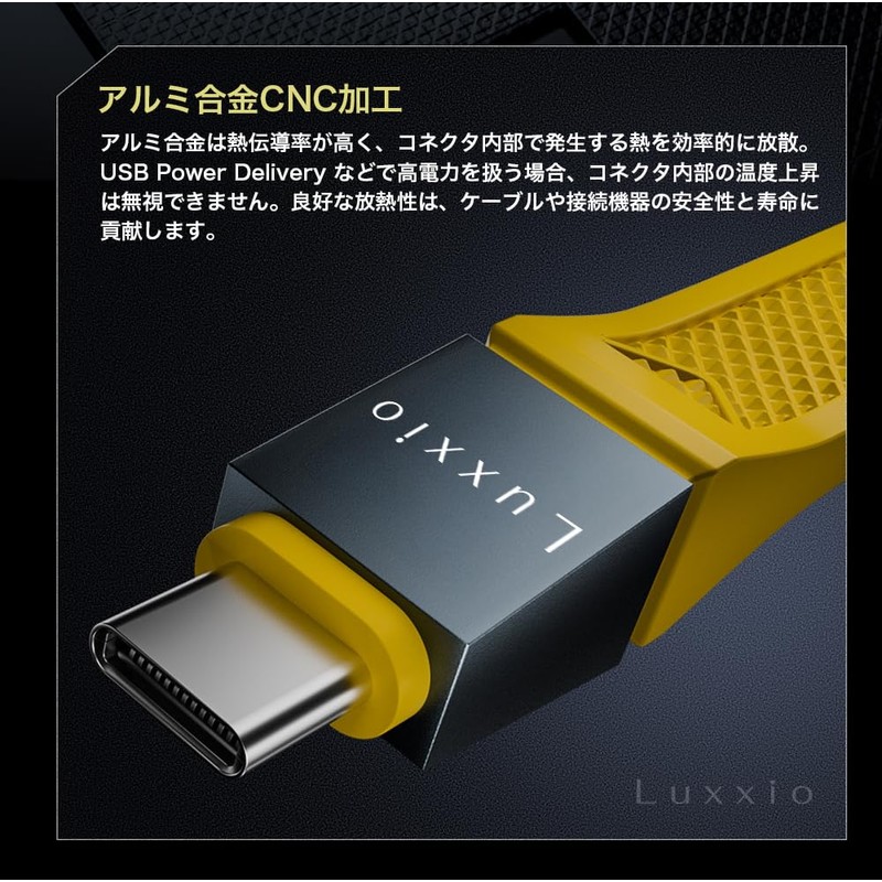 Luxxio USB4 2.0 PD3.1 240W Rapid Charging Compatible, Bi-Directional, 80