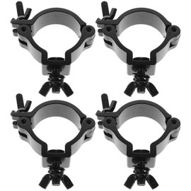 JOINPAYA 4pcs Hook O-Clip Moving Head Lamp Hooks: Dj Light Stand Stage Lamp Accessories Stage Light Truss Clamps Light Clamp Light O-clamp Moving-Head Light Hooks Black 6061 Aluminum Alloy