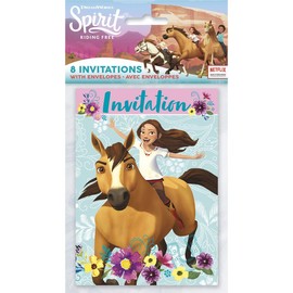 Spirit Riding Free Party Invitations - 5.5” x 4”, 8 Pcs