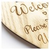 Welcome Please Take Off Your Shoes Wooden Heart Plaque Sign