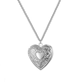 Philip Jones Silver Plated Heart Locket