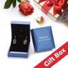 Austrian Crystal Teardrop Dangle Hook Earrings for Women 14K Gold