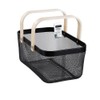 Box Sweden 40x25x17cm Mesh Home Storage Basket/Organiser w/Wooden Handle Black