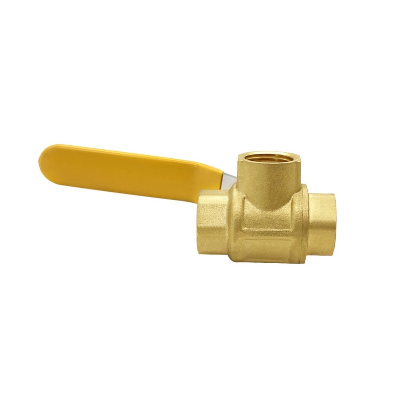 Joywayus 3 Way (T-Port) 1/2'' NPT Female Valve Brass Ball