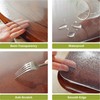 OstepDecor Frosted Round Table Protector 36 Inch Thick Frosted Table