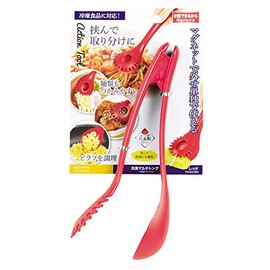 Pearl Metal Action Tool G-4476 Multi-Tongs, Red, Made in Japan, Made in Tsubame Sanjo