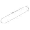 NKlaus Anklet 925 Sterling Silver 26 cm Figaro Anchor Chain