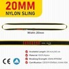 KINGTLE 20MM Nylon Climbing Sling Runner 22kN CE1019/EN566 UIAA Certified,Rock