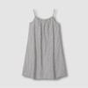 JAJU [JAJU] Women's Cotton Seersucker Sleeveless Pajama Dress_Dark Charcoal