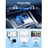 2-in-1 Wireless CarPlay & Android Auto Adapter, 5Ghz WiFi Bluetooth
