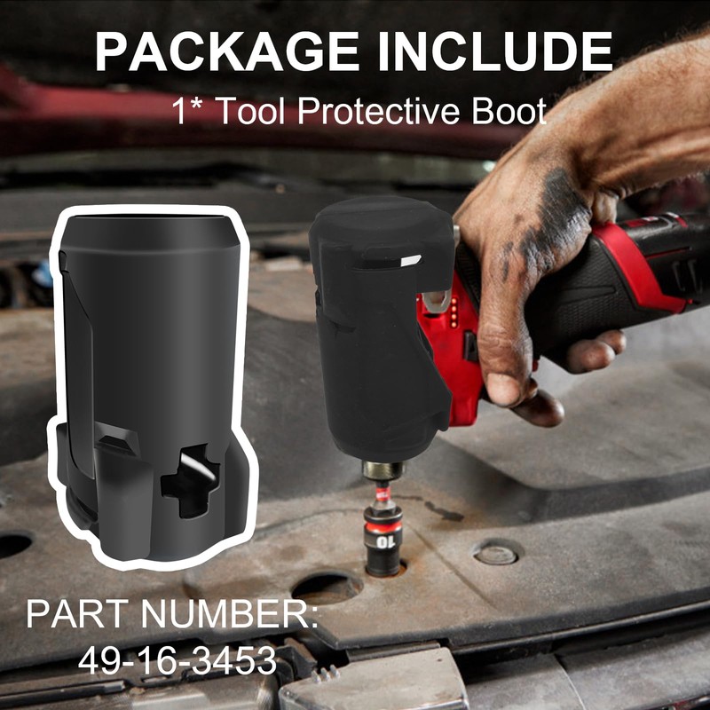1pcs 49-16-3453 Impact Protective Boot for Milwaukee M12 FUEL 1/4