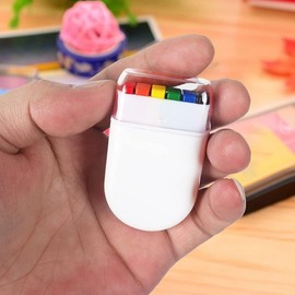 6-Color Rainbow Crayon Face Paint Set for Halloween & World Cup One Size/Portugal 50ea