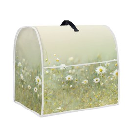 HUISEFOR Realistic Daisy Print Stand Mixer Covers Fit Tilt Head and Bowl Lift Models Mixers, Washable Kitchen Appliance Cover Universal Fit Coffee Maker Blender Juicer, Easy to Clean