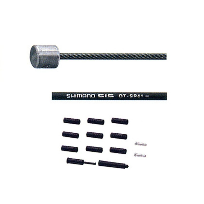 Shimano MTB Optislick Derailleur Cable and Housing Set, Black