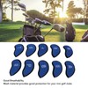 10 PCS Golf Club Head Covers Golf Iron Pole Net