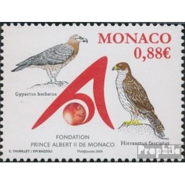 Monaco 2893 (complete.issue.) unmounted mint/never hinged ** MNH 2008 Prince Albert II. -Foundation (Stamps for collectors) Birds