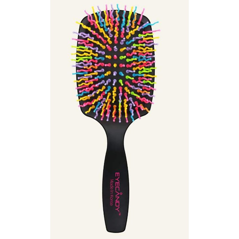 AiesLink EYE CANDY Rainbow Volume S Brush Paddle, Black, W