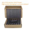 GAsupply 14x2 Lug Nuts Black, 32pcs M14x2.0 Spline Lug Nuts