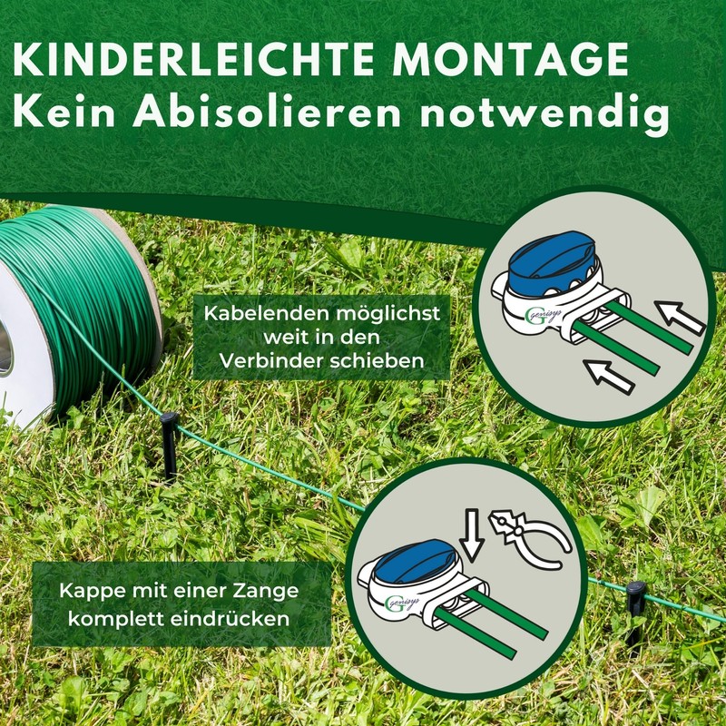 G greengrass tools Robotic Lawnmower Cable Repair Kit + Hook