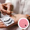 Bojueshaw 100pcs False Lash Glue Holder,Eyelash Glue Holder,Disposable Plastic Transparent