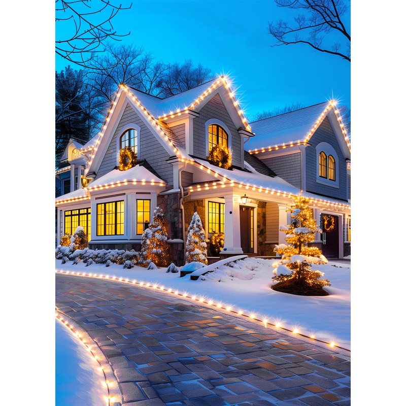 C9 LED Christmas Lights Outdoor, 99 Feet 150 LED C9