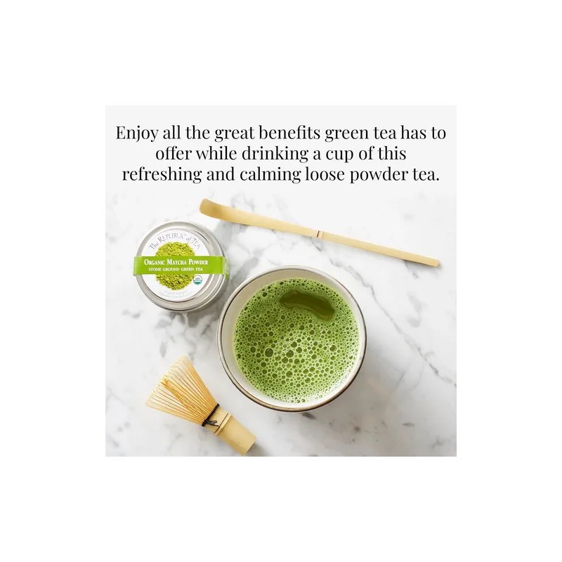 The Republic Of Tea Té Verde Matcha Orgánico En Polvo