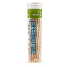 Preserve Mint Tea Tree Toothpicks (Set of 4)