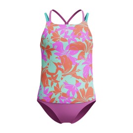 Speedo Girls Girl's Swimwear Printed Tankini Set