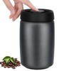 VINATO 1.2 L Stainless Steel Coffee Canister Vacuum Container for