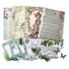 exceptionalbeauty Papers Sticker Frame Vintage Music Flowers Butterflies Scrapbooking Card
