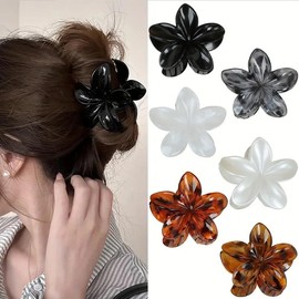 6 Stück Blumen Haarklammer, Niedliche Blumenförmige für Frauen Mädchen Haarstyling Zubehör Haar Damen Haarspangen Blume Haarstyling Zubehör (Gemischte)