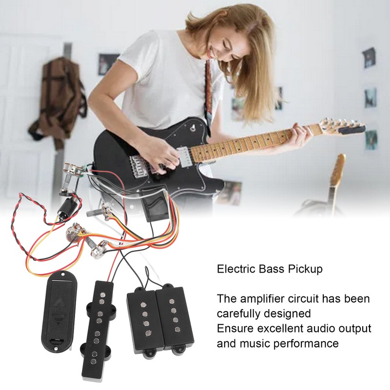 Electric Bass Pickup Excellent Audio Output Preamp Wiring Circuit Guitar