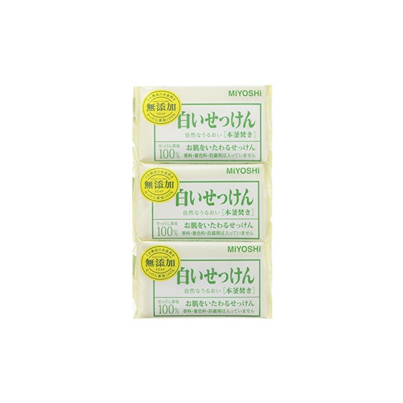 Additive-free, white soap 3 P