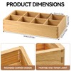 KIRIGEN Wood Tea Bag, Coffee Bag Storage Box, 8 Compartments,