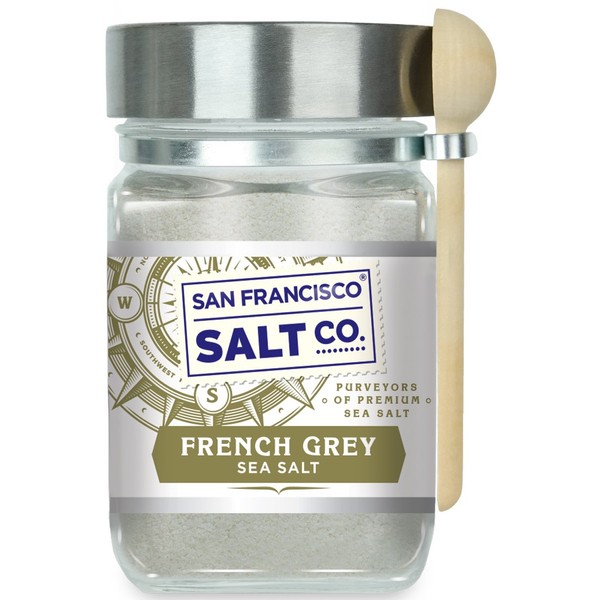 8 oz. Chef's Jar - French Grey Sea Salt - Sel Gris by San Francisco Salt Company