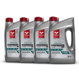 TRIAX Kompressor MV 100 SAE 30, Full Synthetic, Multi-Vis Air Compressor Oil | For Rotary, Vane, Screw, and Reciprocal | Commercial Grade | High Temp | Non-Detergent (4 Gallon Pack)
